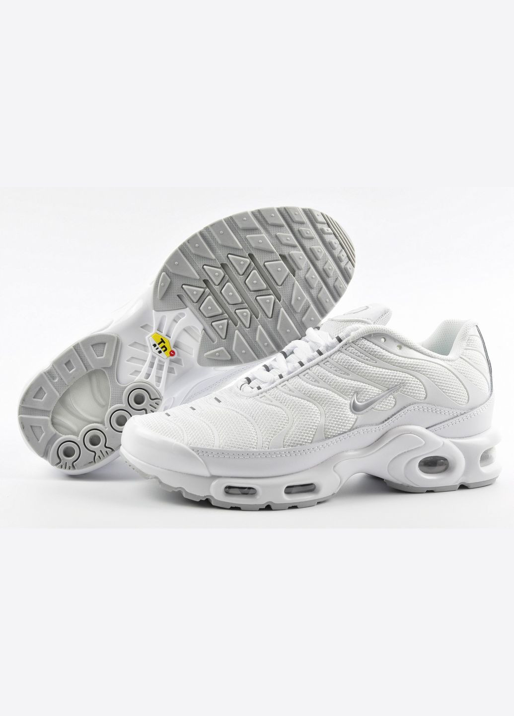 Белые летние кроссовки унисекс nike air max tn No Brand