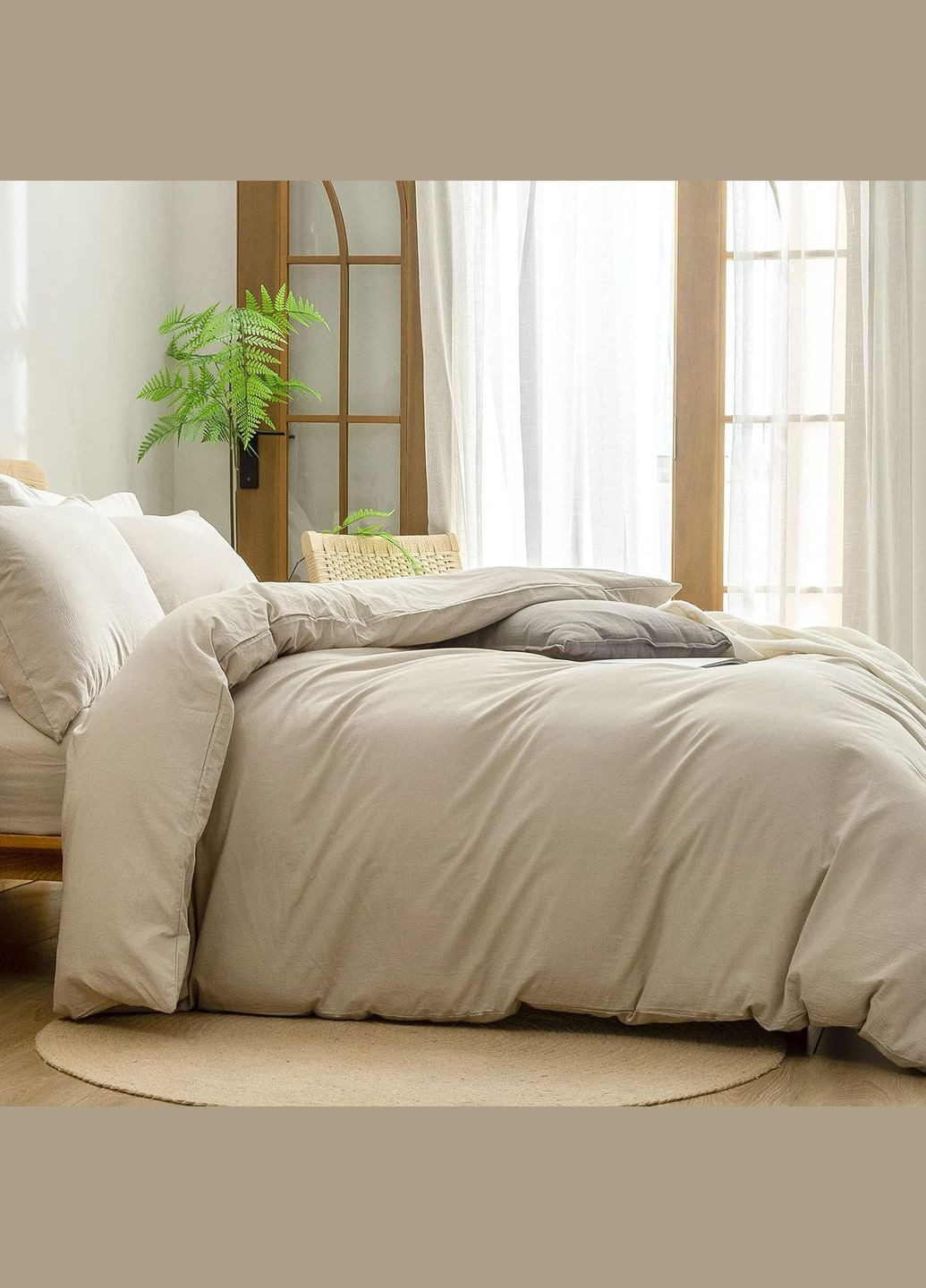 Комлект постільної білизни, євро, варена бавовна (Washed Cotton) Кондор (304574214)