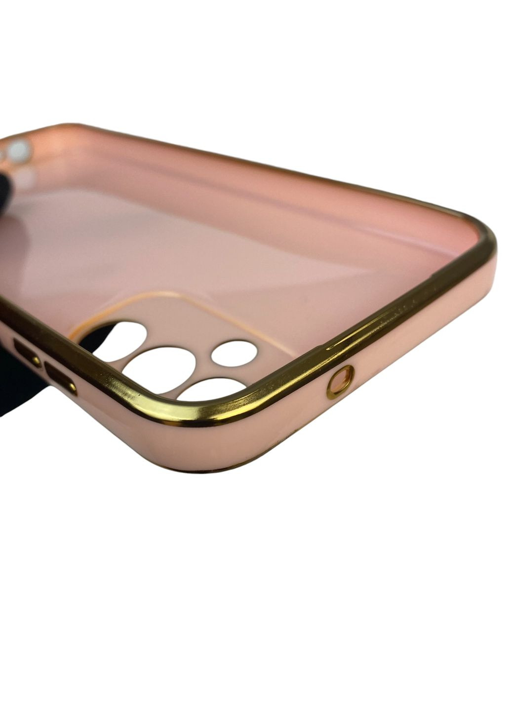 Чохол для Galaxy A14 4G (SM-A145F) глянцевий із захистом камери із золотою окантовкою на самсунг а14 4г пудровий gs1 Samsung (366229029)