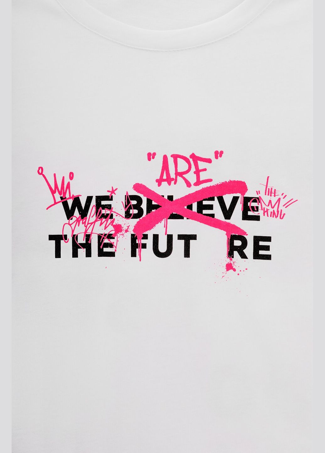 Белая футболка с принтом мужская p-mb02332 белый shop (2000991044296) LAWA