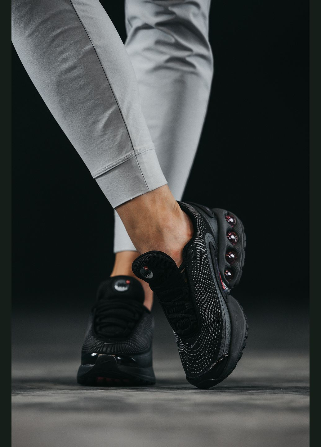 Кроссовки женские и мужские Nike Air Max DN black | Найк Аир Макс ДН черные No Brand чёрные демисезоны (315483077)