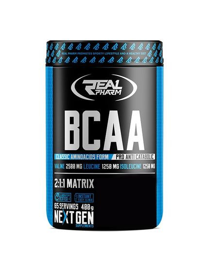 Амінокислота BCAA BCAA, 400 грам - Ананас - Термін 12.25 Real Pharm (366566684)
