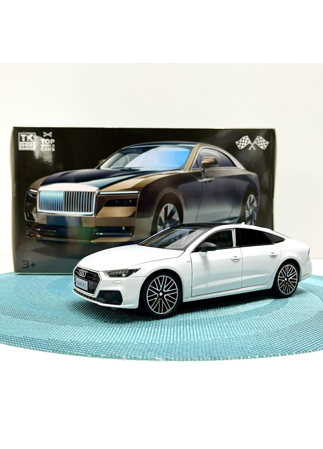 Машинка Audi А7 Авто Експерт металопластик 1:24 звук світло інерція Біла (1904-17) No Brand (360898161)