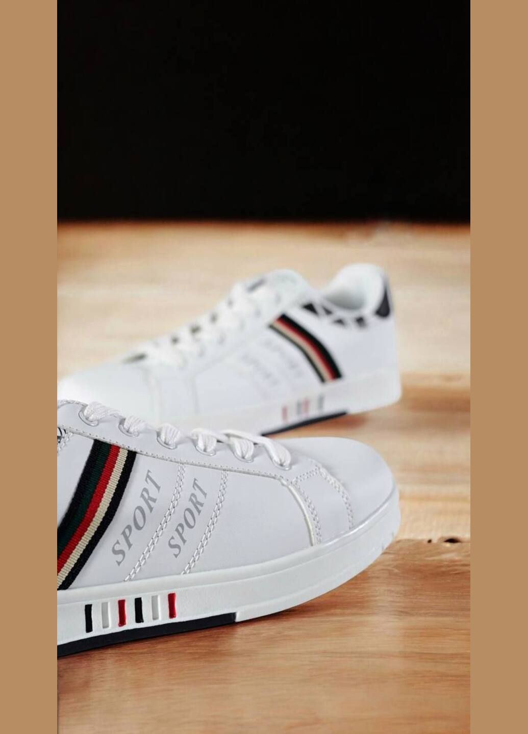 Білі Осінні кросівки чоловічі No Brand