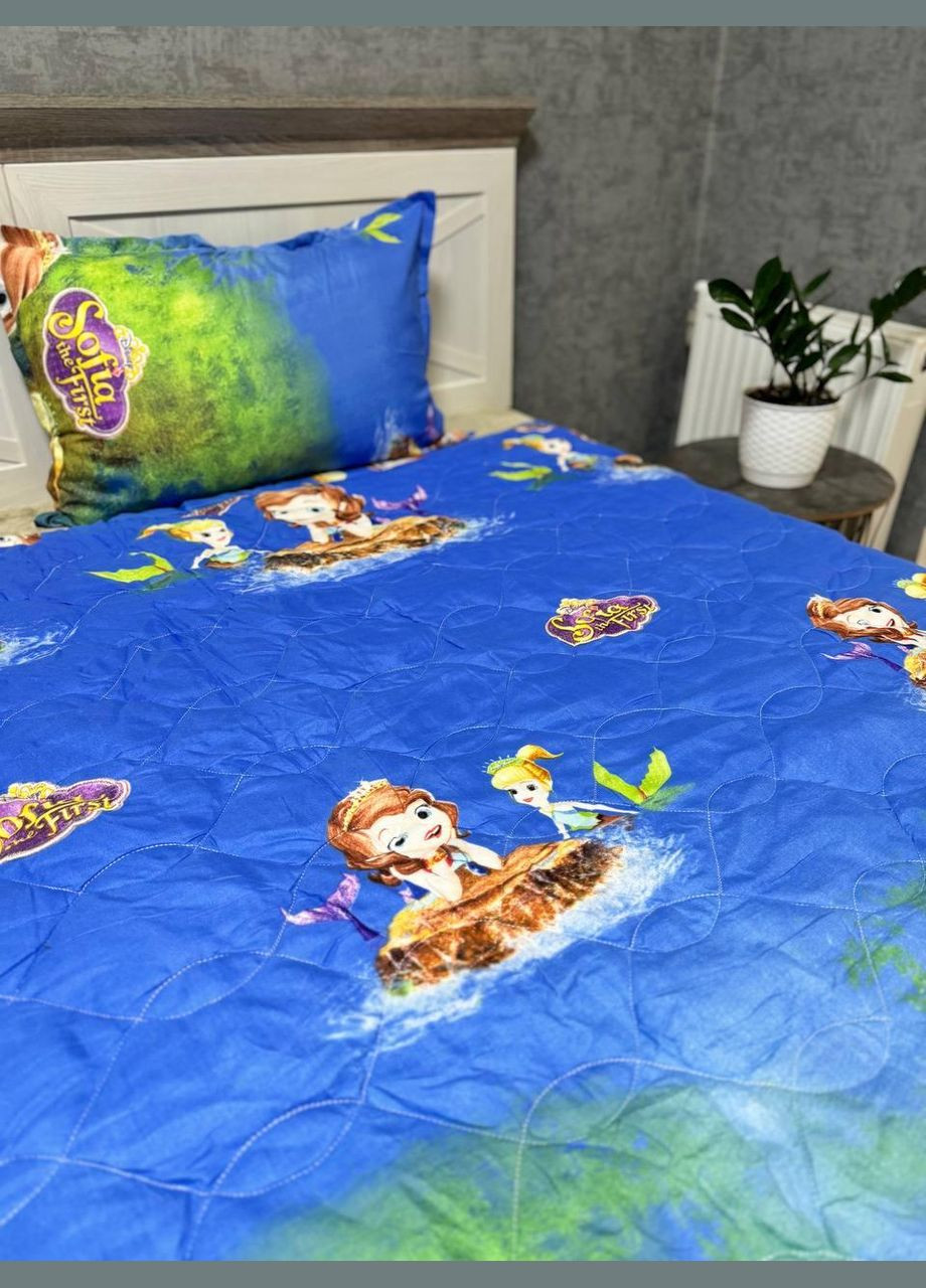 Детское покрывало + наволочка на кровать 210х160 для девочек (П4Кkids-kovdra-001) No Brand (308755049)