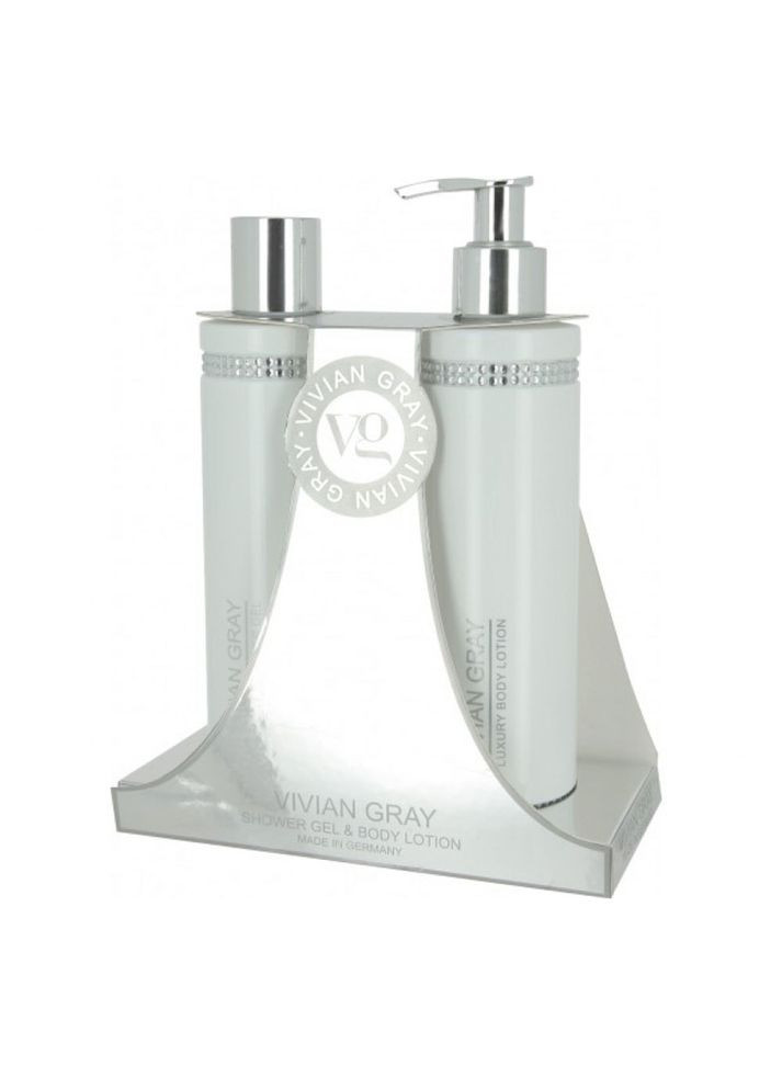 Набір Гель для душу & лосьйон для тіла White Crystal, 2х250 мл Vivian Gray (352179033)