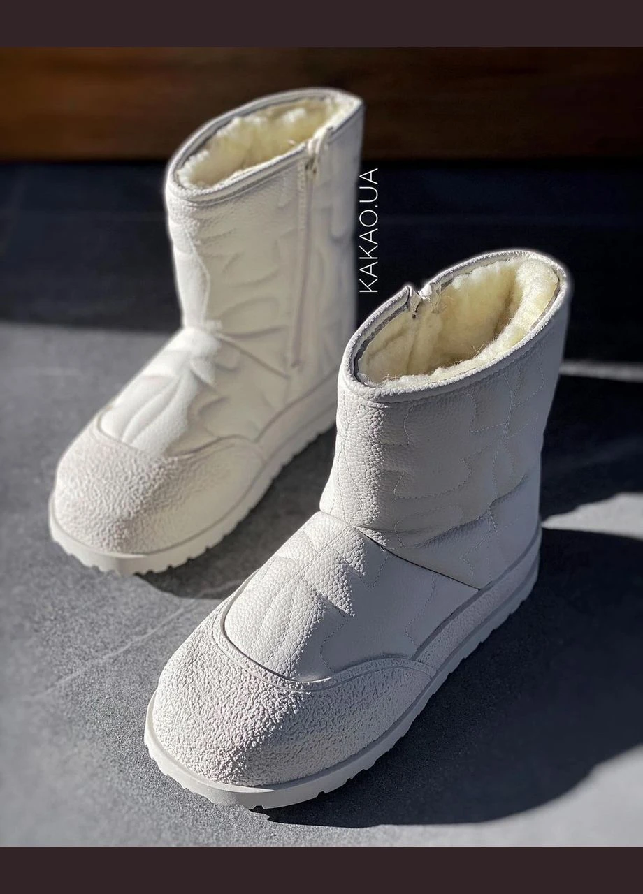 Уггі чобітки дитячі зимові на овчині 34 Білі No Brand (340689798)
