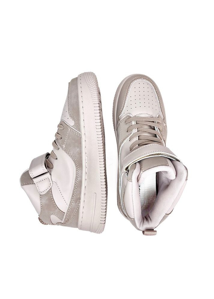 Демісезонні хайтопи 34 р 22 см бежевий артикул Д360 Clibee (354424497)