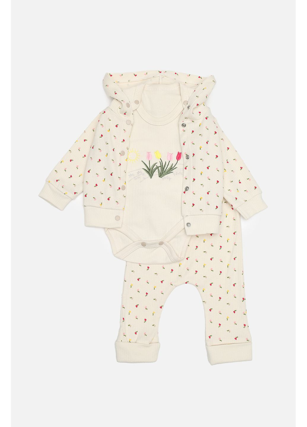 Бежевый демисезонный костюм ясли для девочки цвет бежевый цб-00287499 NAYINOM