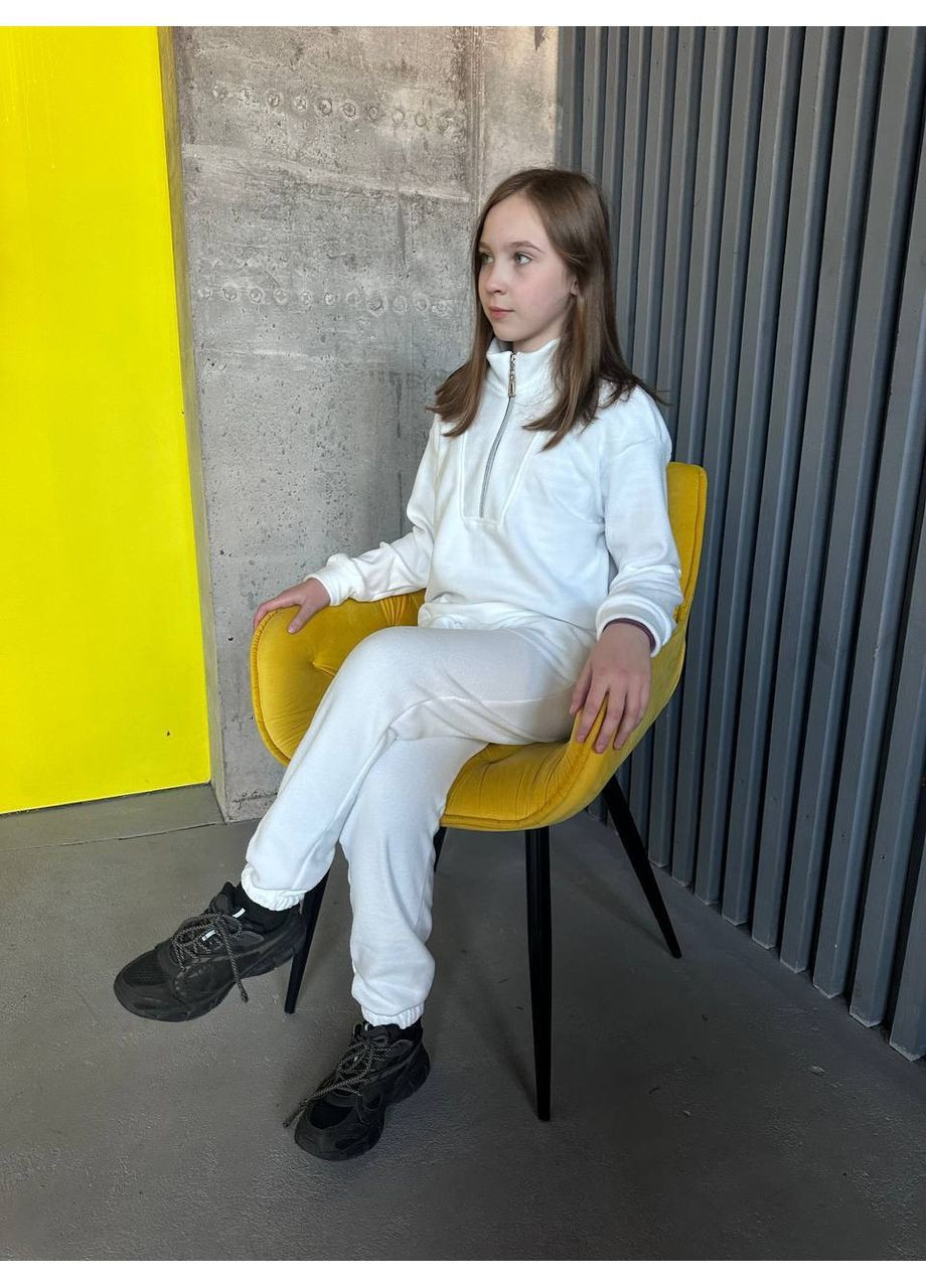 Белый зимний термо костюмы для всей семьи – тепло, стиль и комфорт! брючный queensleep_7km 020 P