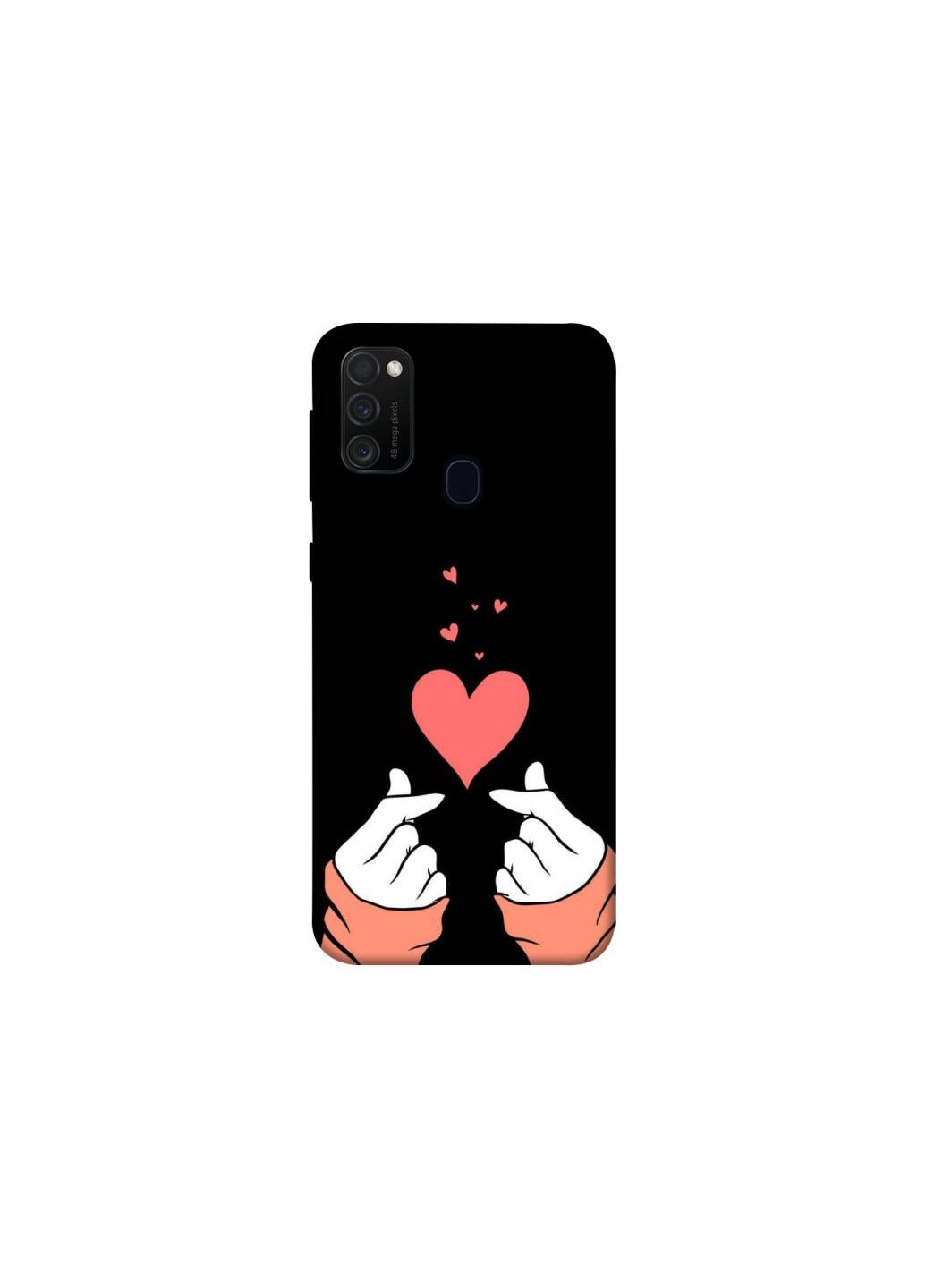 Чохол на Samsung Galaxy M21 Heart fingers Frontalka (355332079)