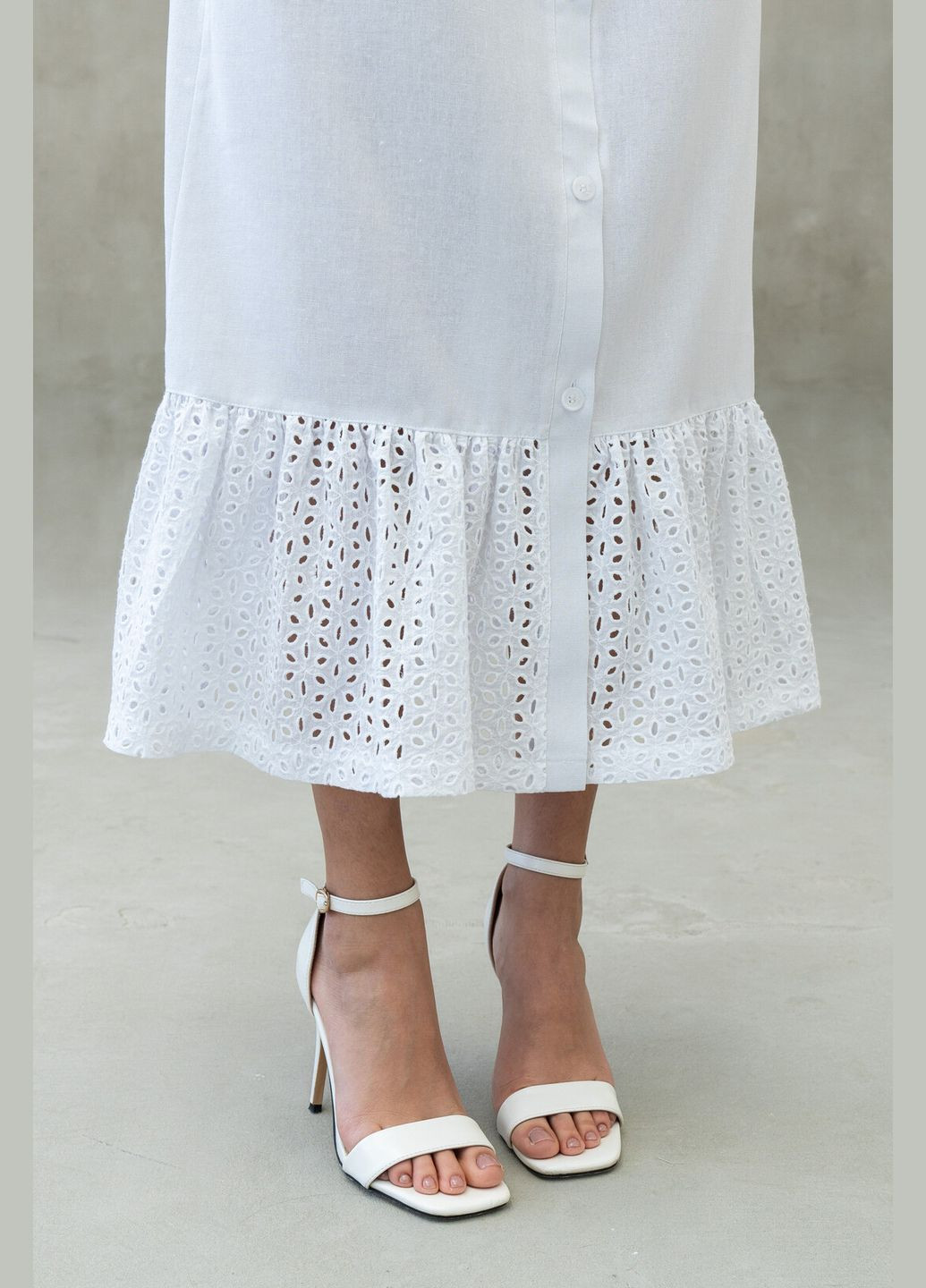 Білий кежуал, святковий сукня ри мари аула ск 0125 RiMari