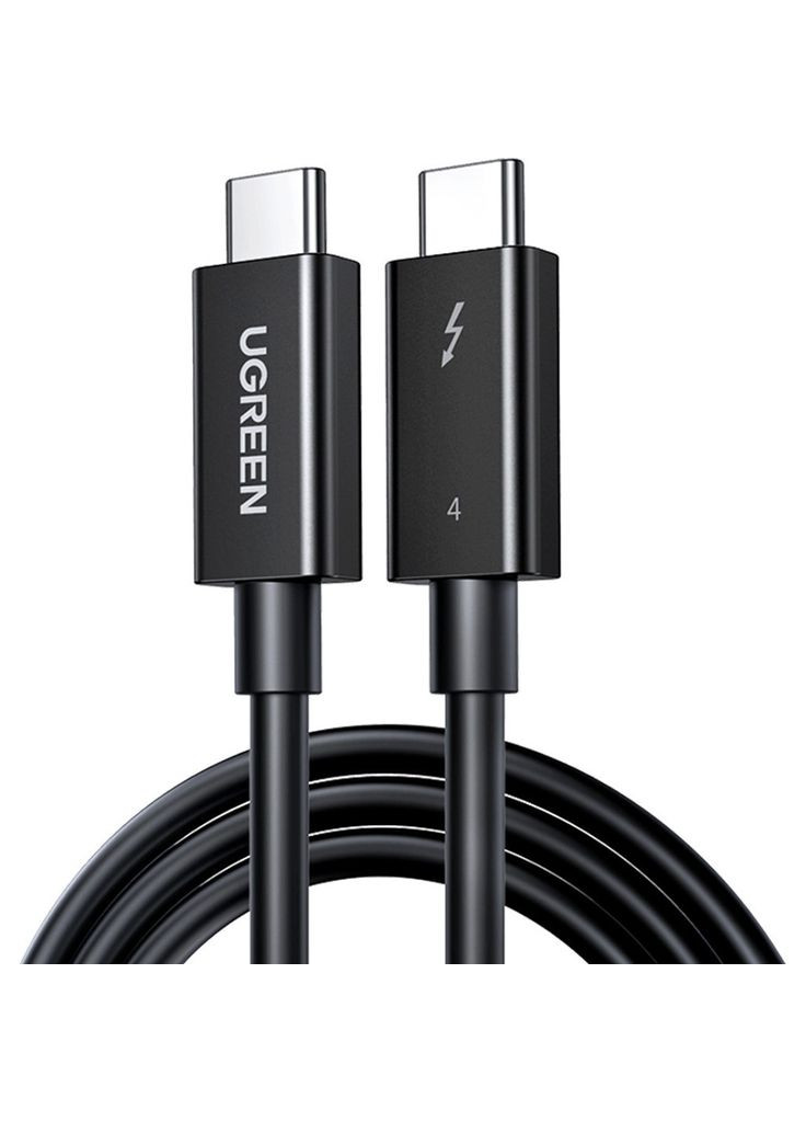 Дата кабель USB-C to USB-C 0.8m USB 4.0 THUNDERBOLTUS501 8K40Gbps Black (m501423) Ugreen USB-C to USB-C 0.8m USB 4.0 THUNDERBOLTUS501 8K40G (369020482)