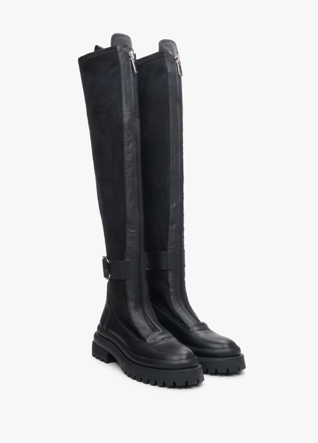 Ботфорти, колір чорний Estro (327797839)