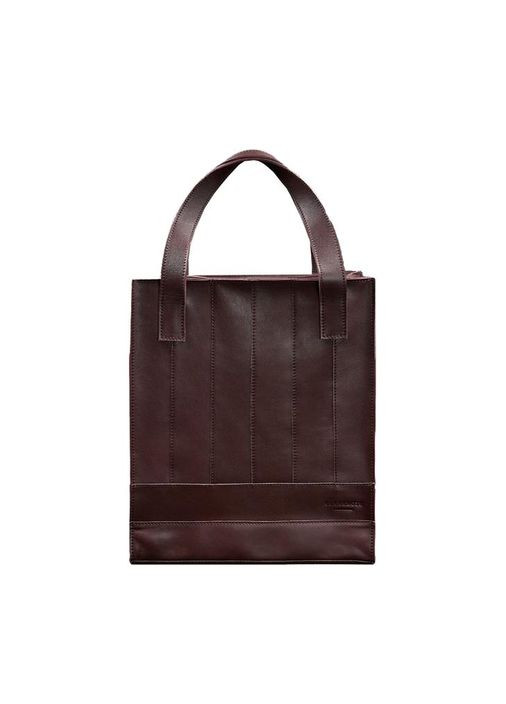 Шкіряна жіноча сумка Бетсі бордова краст BlankNote шоппер (348359115)