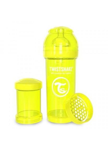 Пляшечка для годування Twistshake антиколиковая 260 мл, желтая (268141717)