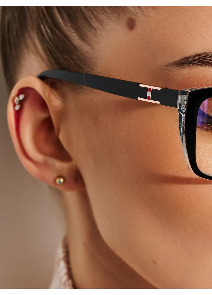 Жіночі класичні окуляри для корекції зору -3.00 біла лінза Fabia Monti (369623917)