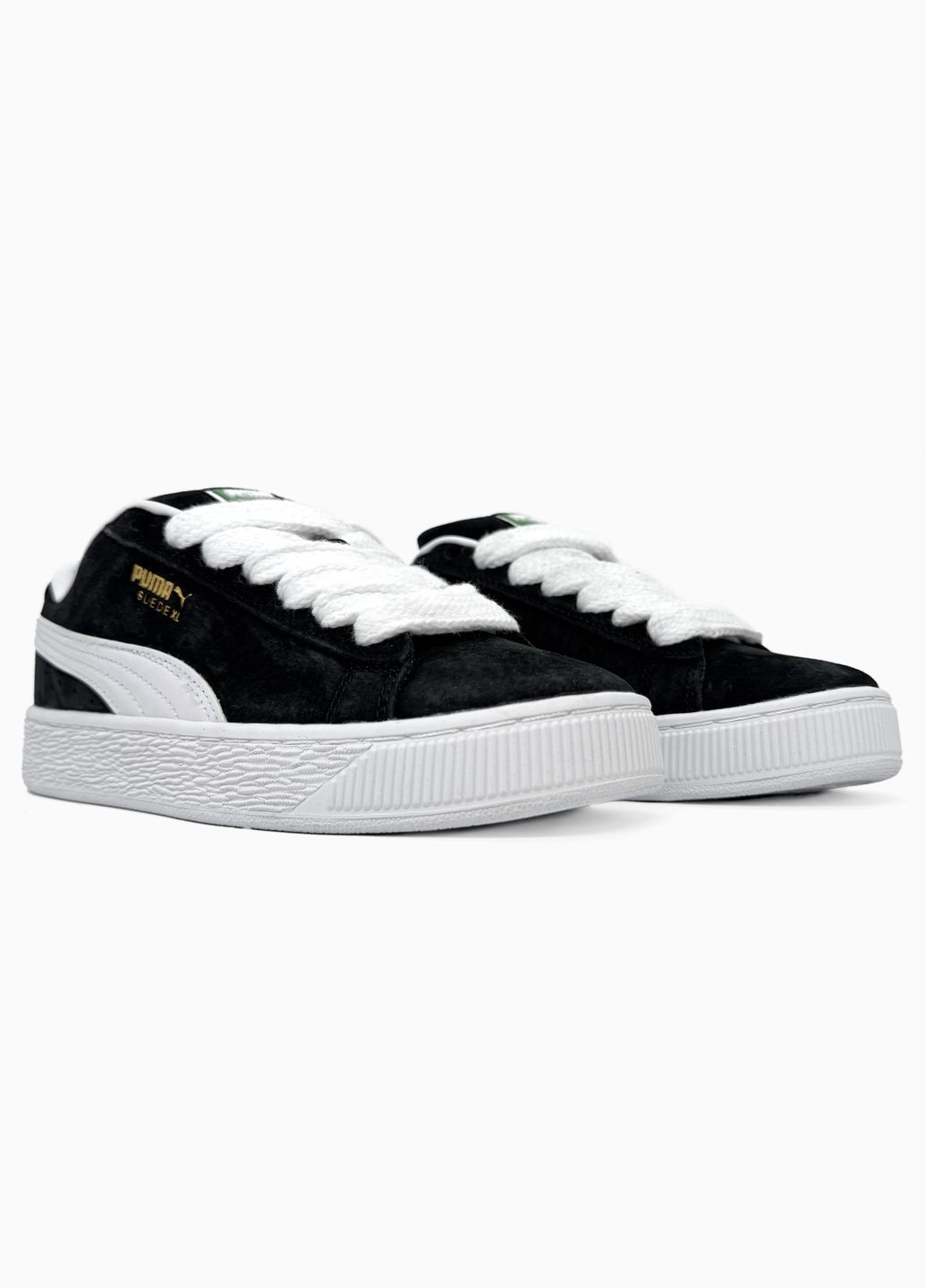 Чорні Осінні кросівки чоловічі і жіночі puma suede xl black | пума суід чорні No Brand