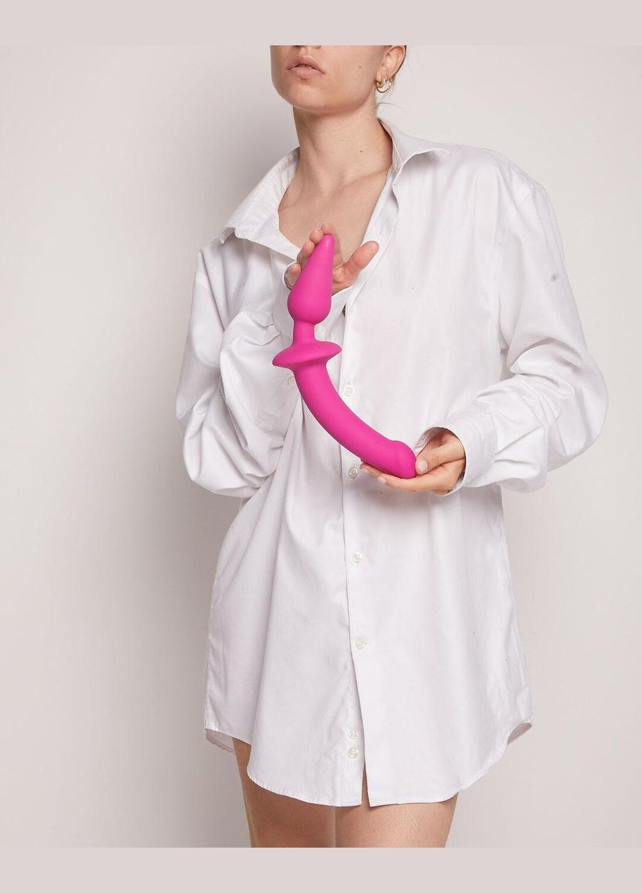 Анальна пробка з дилдо SWITCH PLUG-IN SEMI-REALISTIC DILDO FUCHSIA — L Strap-On-Me (303908052)