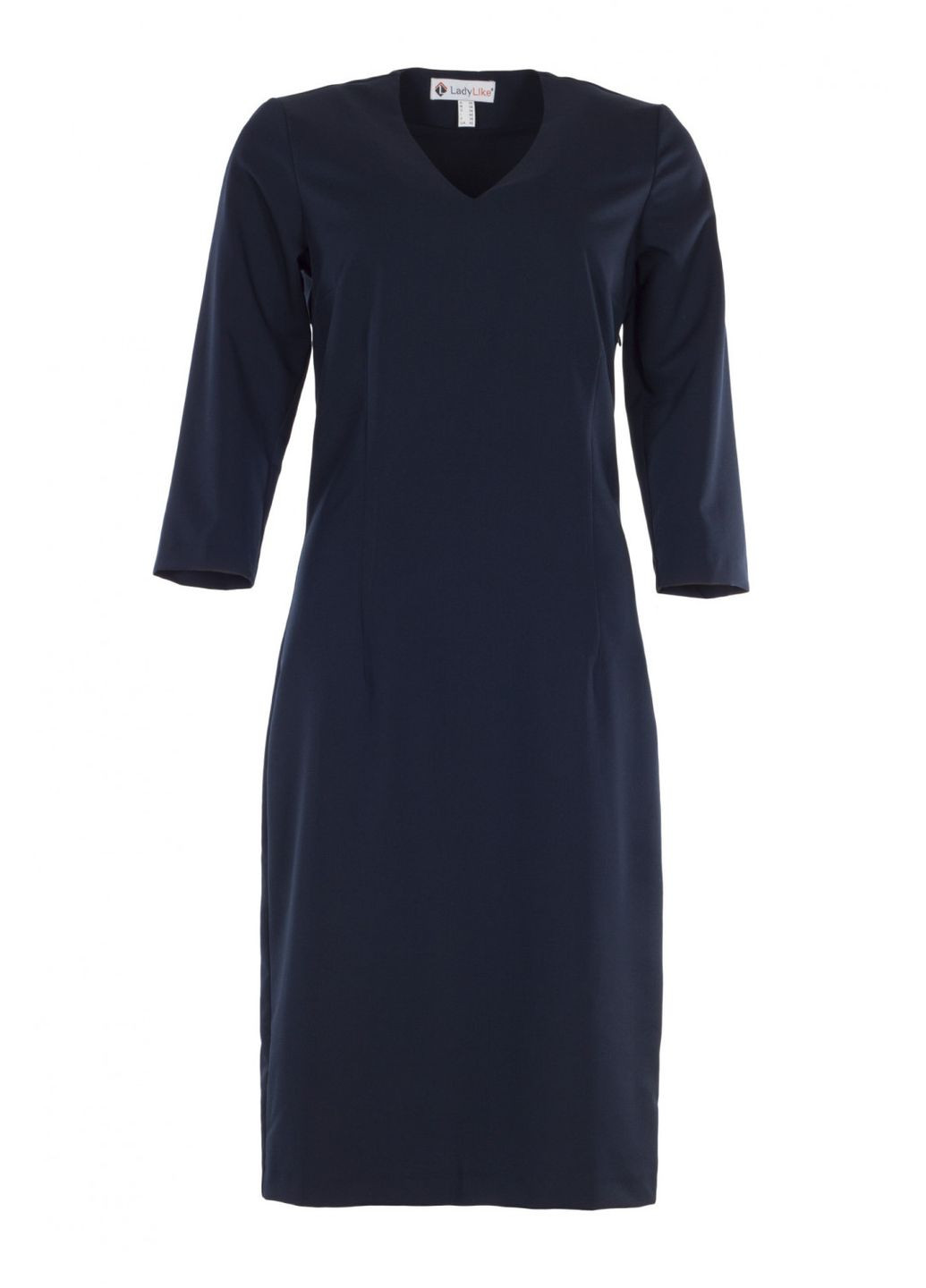 Темно-синя жіноча темно-синя сукня чохол (ll205220063) LadyLike