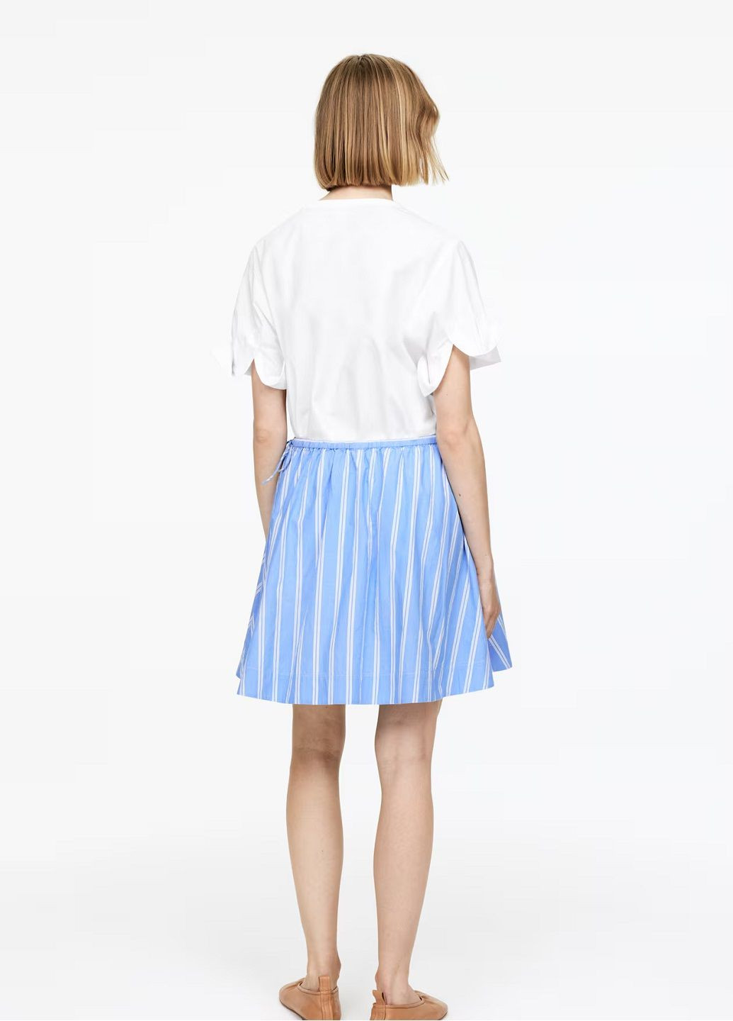 Синяя кэжуал в полоску юбка Arket