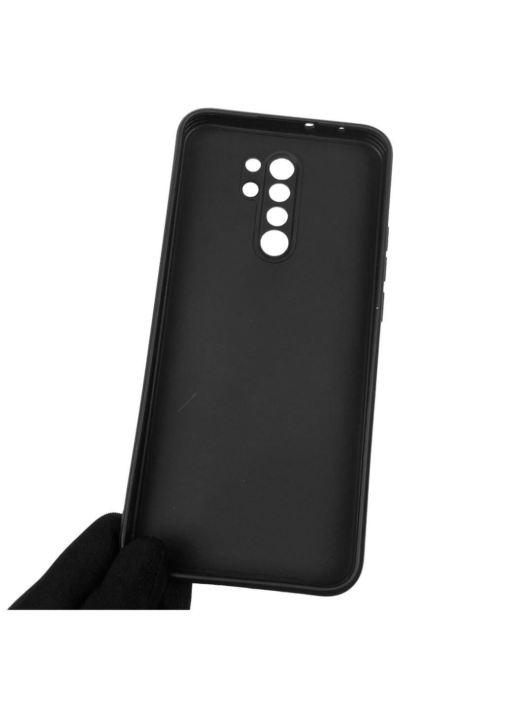 Чехол для Redmi 9 однотонный с квадратными гранями с защитой камеры на сяоми редми 9 чёрный Xiaomi (366020150)