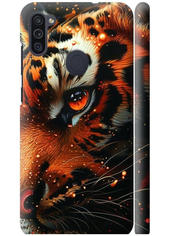 3D пластиковый матовый чехол 'Tiger' для Endorphone Samsung Galaxy A11 A115F (285769778)
