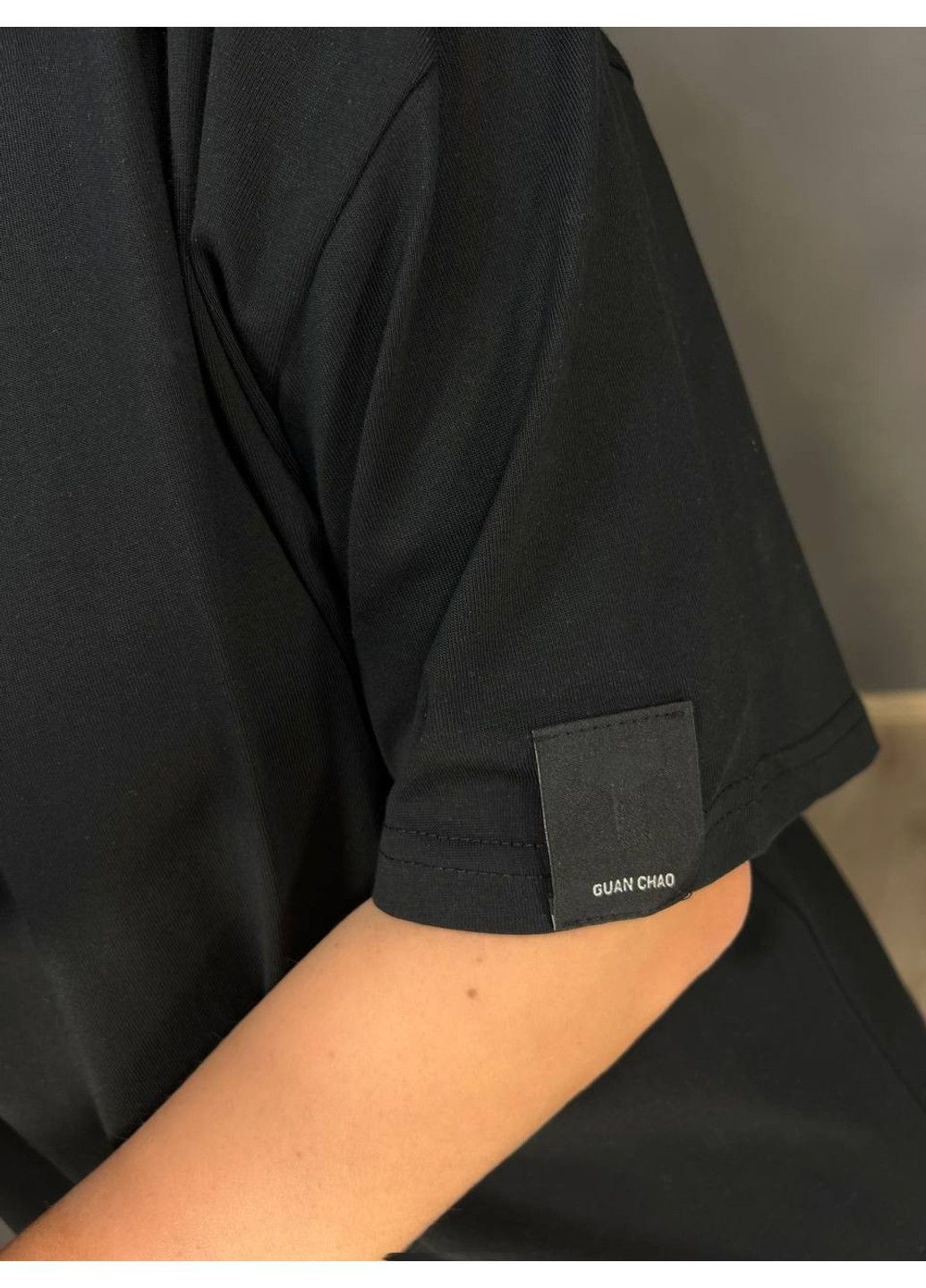 Футболка жіноча A-N 26075 оверсайз базова з нашивкою No Brand - (331143213)