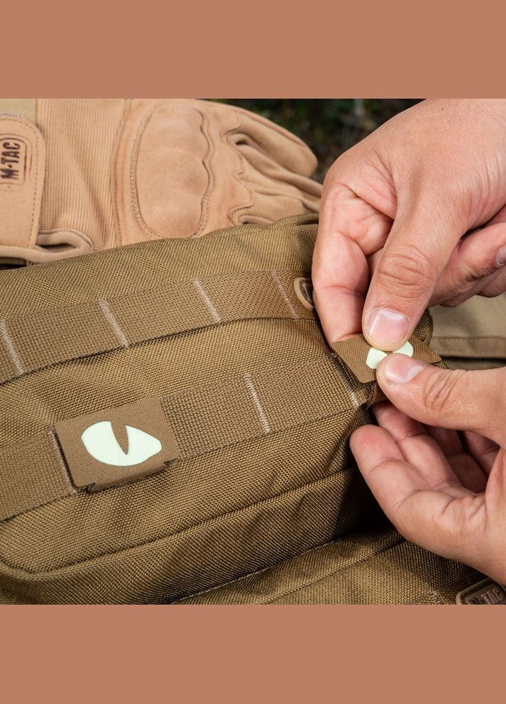 Нашивка Tiger Eyes Laser Cut (пара) Coyote M-TAC (315047114)