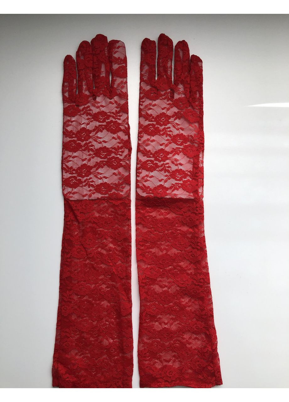 Довгі мереживні рукавички ажурні гіпюрові No Brand (353492346)