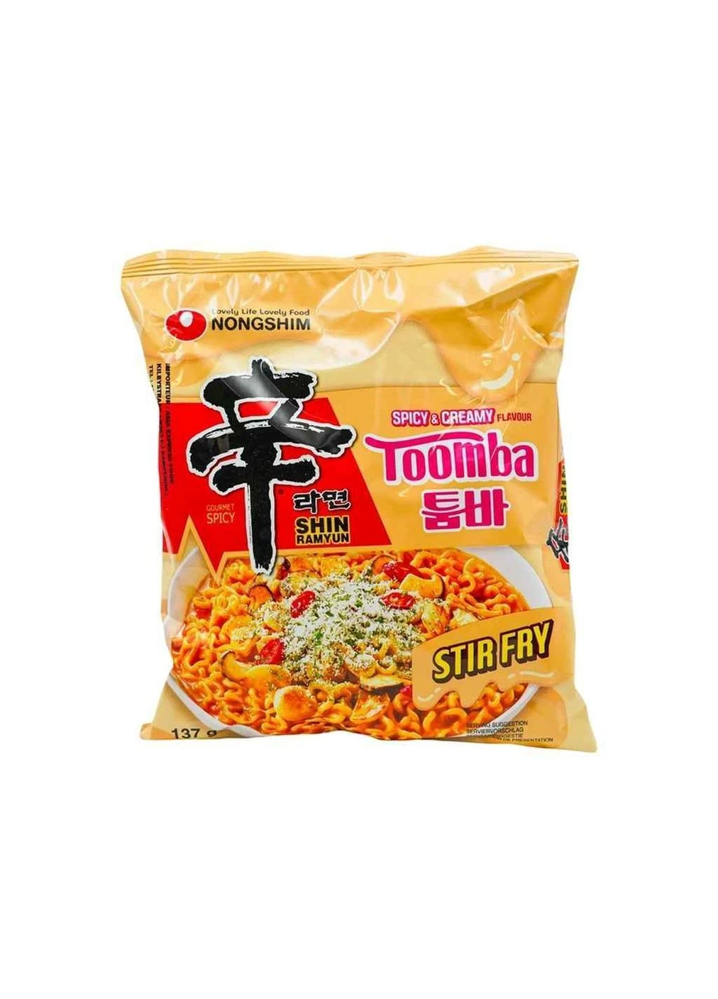 Лапша быстрого приготовления 137г "Рамён шин Тумба сливочно-острая" Nongshim (400254745)