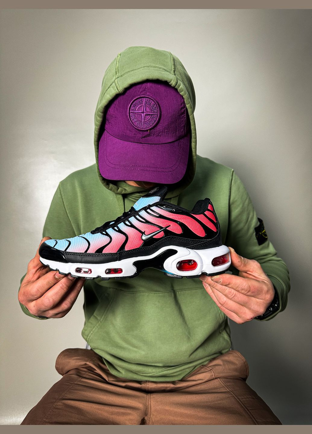 Блакитні Осінні кросівки чоловічі nike air max tn plus "sisterhood wmns" | найк аір макс тн плюс блакитні No Brand