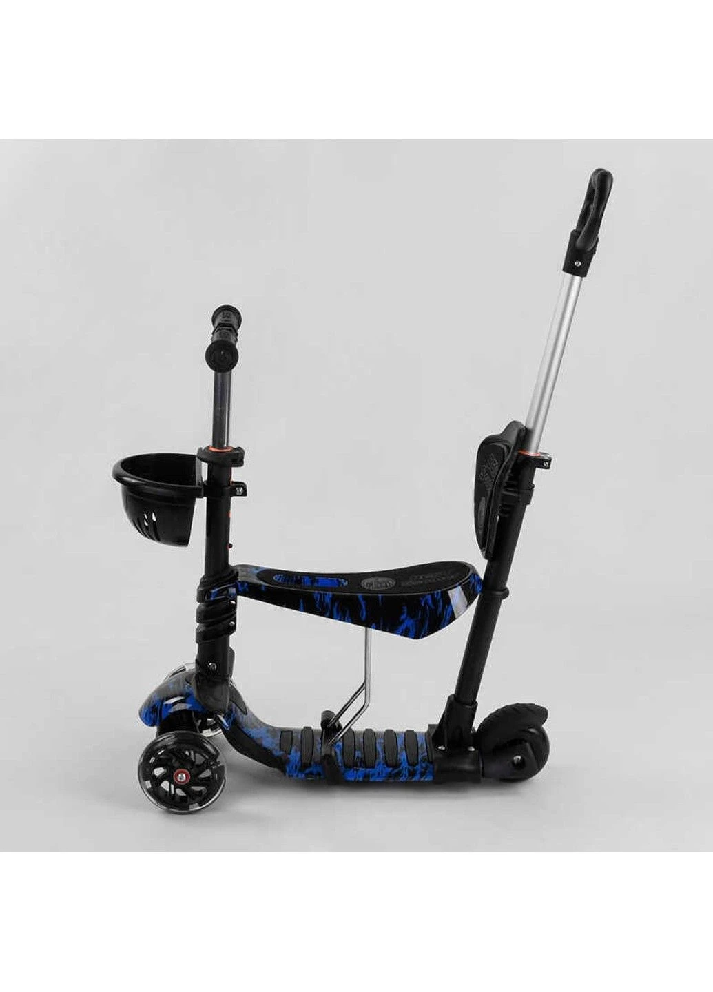 Самокат 5в1 18496 АБСТРАКЦІЯ, PU колеса, ПІДСВІЧУВАННЯ КОЛІС Best Scooter (365876773)