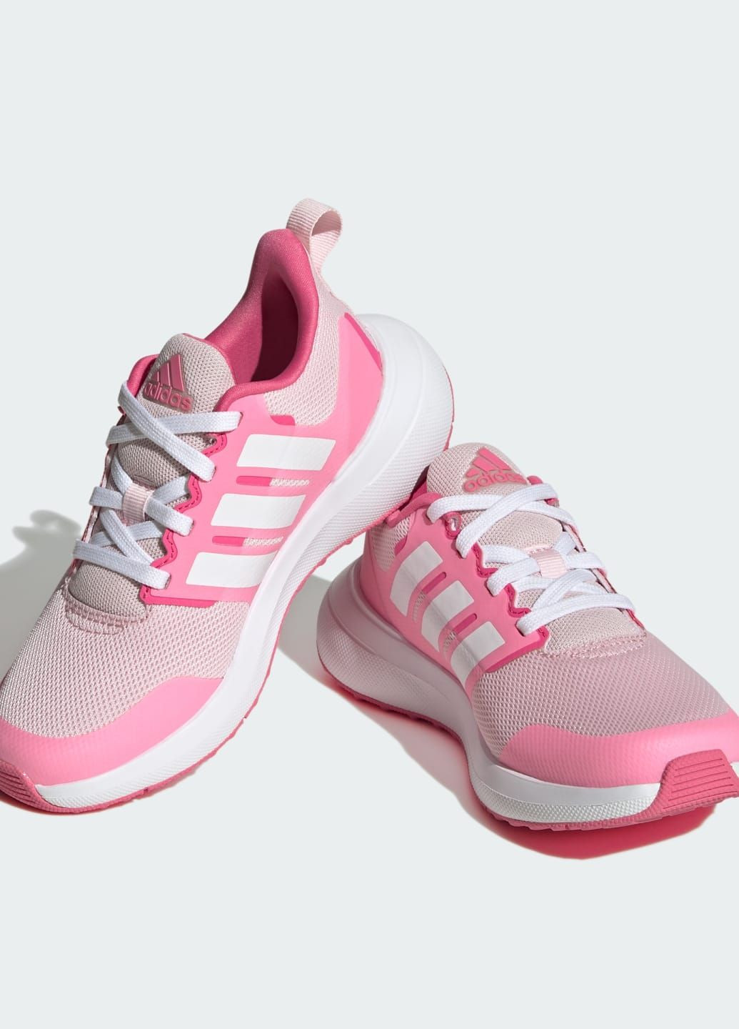 Розовые всесезонные кроссовки fortarun 2.0 cloudfoam lace adidas
