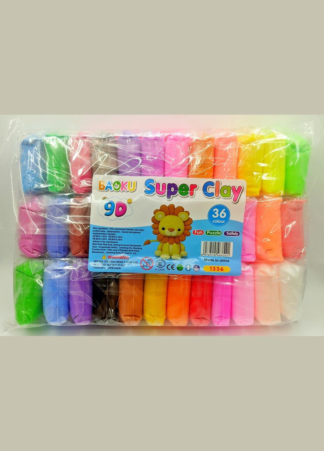 Повітряний пластилін (моделін) самозастигаючий 36 шт No Brand (302313416)