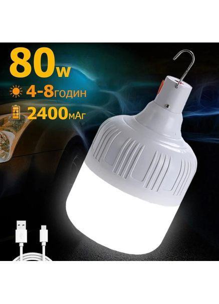 Лампа акумуляторна підвісна | Лампа для кемпінгу, риболовлі, відпочинку на природі, вдома No Brand (367084162)