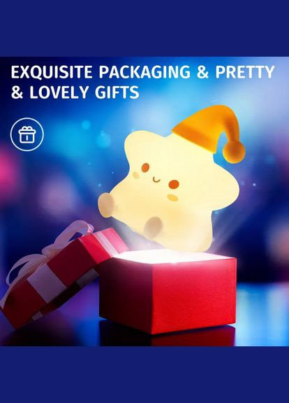 Ночник аккумуляторный силиконовый Звездочка RD-25 LED 800 мАч No Brand (317969517)