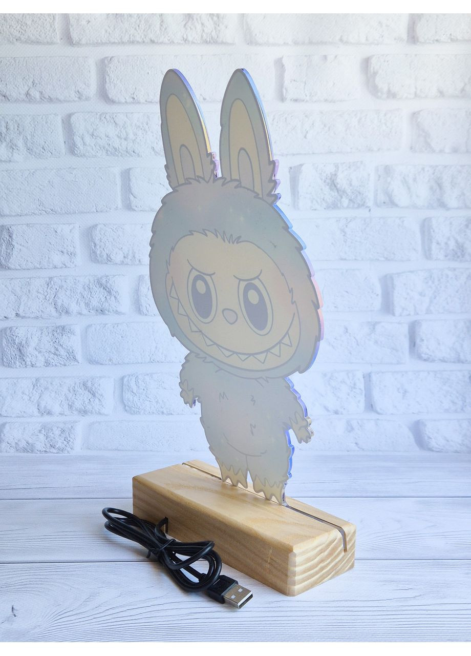 Детский ночник с регулировкой подсветки Лабубу на светлой подставке (дизайн 2) CASE CONTROL (356125338)