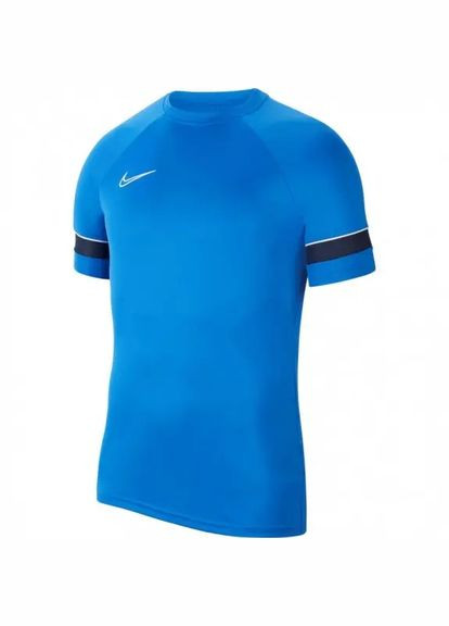 Синяя футболка мужская синяя academy 21 cw6101-463 (l) NIKE DRI-FIT