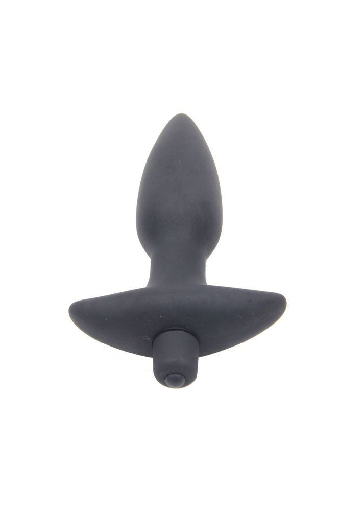 Анальная пробка черная для разнообразия интимной жизни с вибрацией, 14,5 см No Brand (315933239)