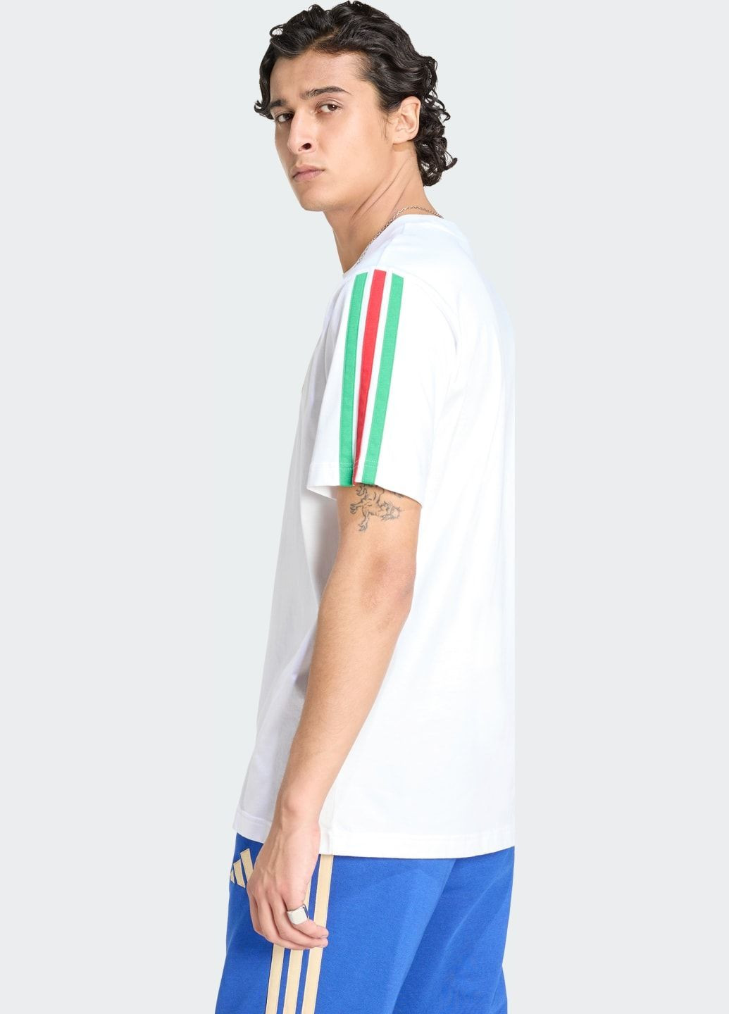 Біла футболка italy dna adidas