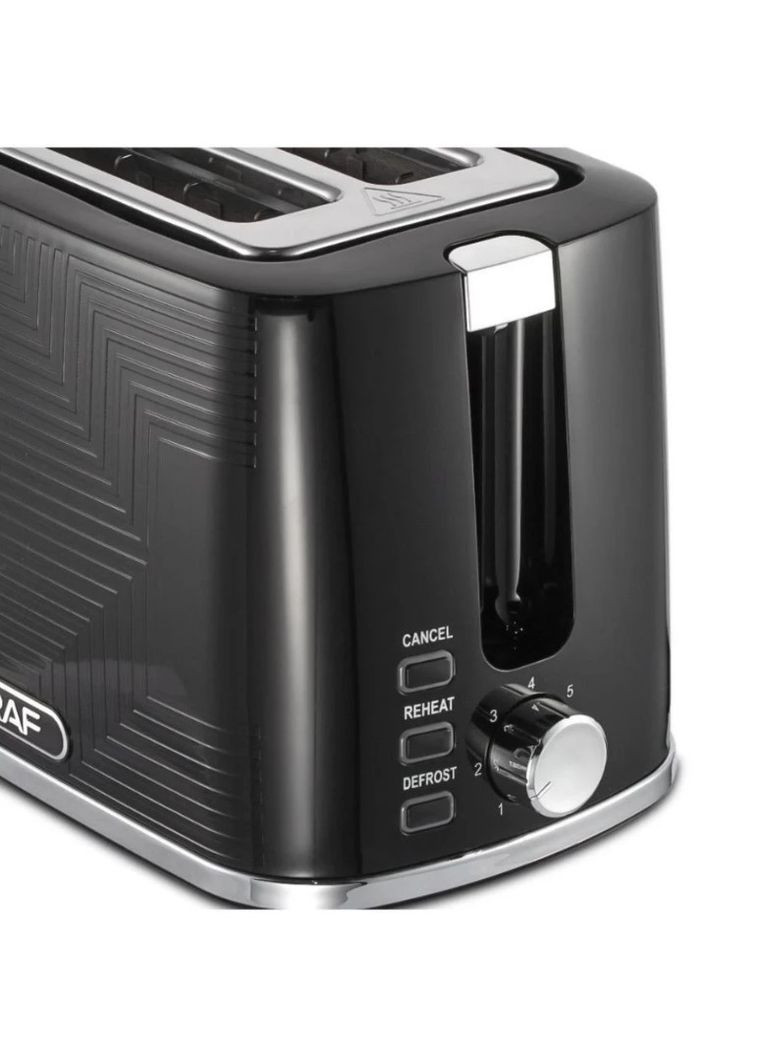 Електричний кухонний тостер на 2 тости R 2102 потужність до 900 Вт RAF (356452493)