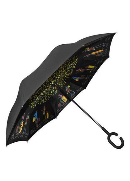 Чорна} парасолька зворотного складання 110 см 8сп mh-2713-21 Stenson (316650359)