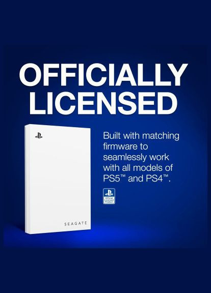 Зовнішній жорсткий диск 2.5" 2TB Game Drive for PlayStation 5 (STLV2000201) Seagate 2.5" 2TB Game Drive for PlayStation 5 (370017638)
