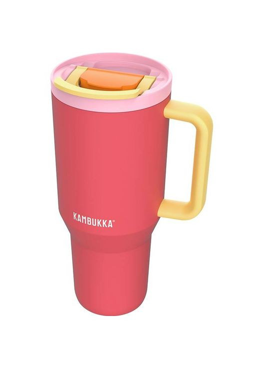 Термокружка Rio Pink Papaya 950 мл Coral/Yellow (11-08002) Kambukka (324022078)