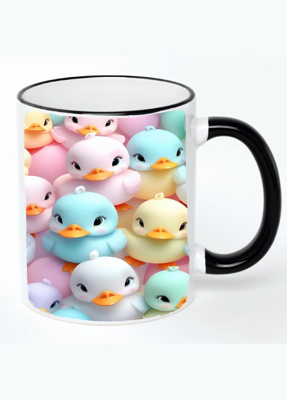 Чашка з дитячим малюнком (кухоль, кружка) #0191 Біла з чорною ручкою 330 мл No Brand (322715944)