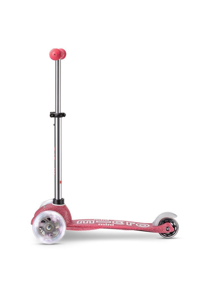 Самокат Mini Deluxe Fairy Glitter LED, рожевий () Micro MMD208 (366471681)