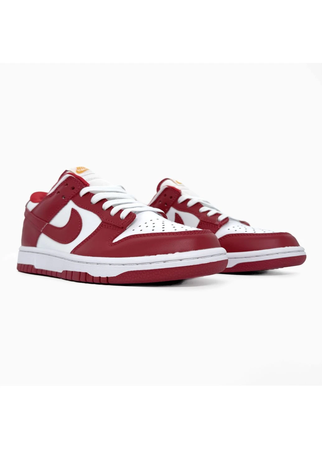 Білі літні кросівки nike dunk red/white найк данк No Brand
