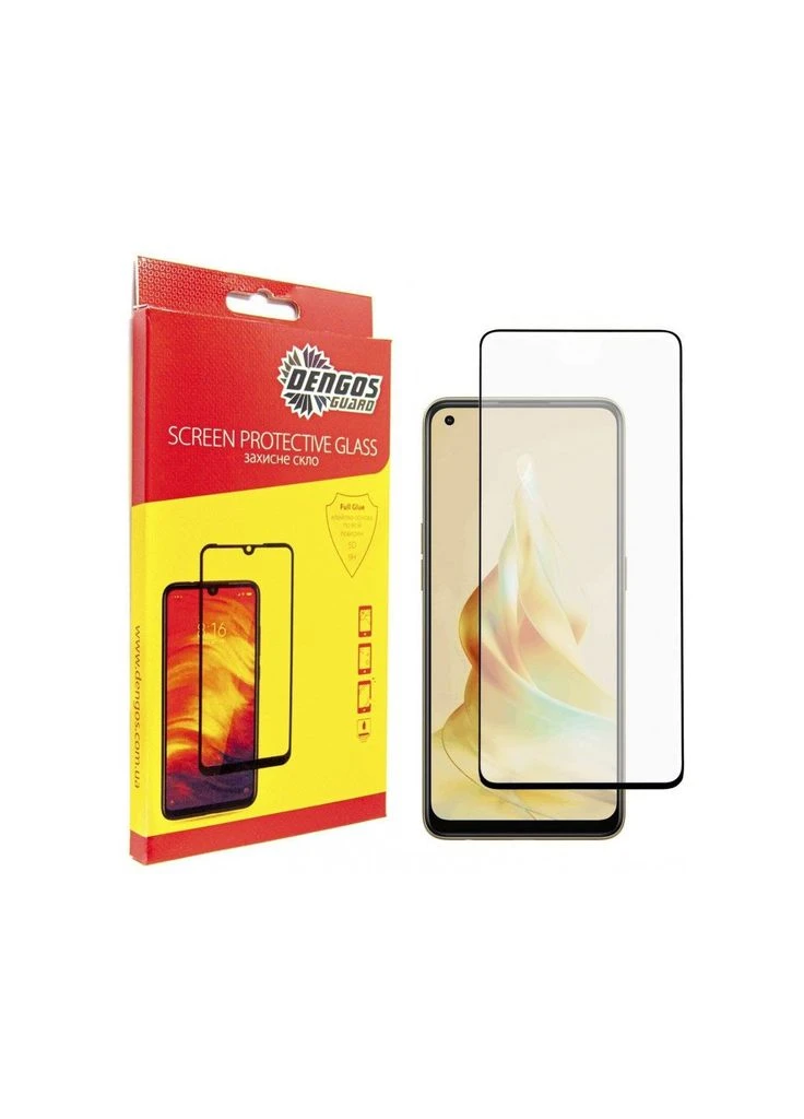 Защитное стекло Full Glue OPPO Reno8 T (ek15769) DENGOS Full Glue OPPO Reno8 T (black) (388901832)