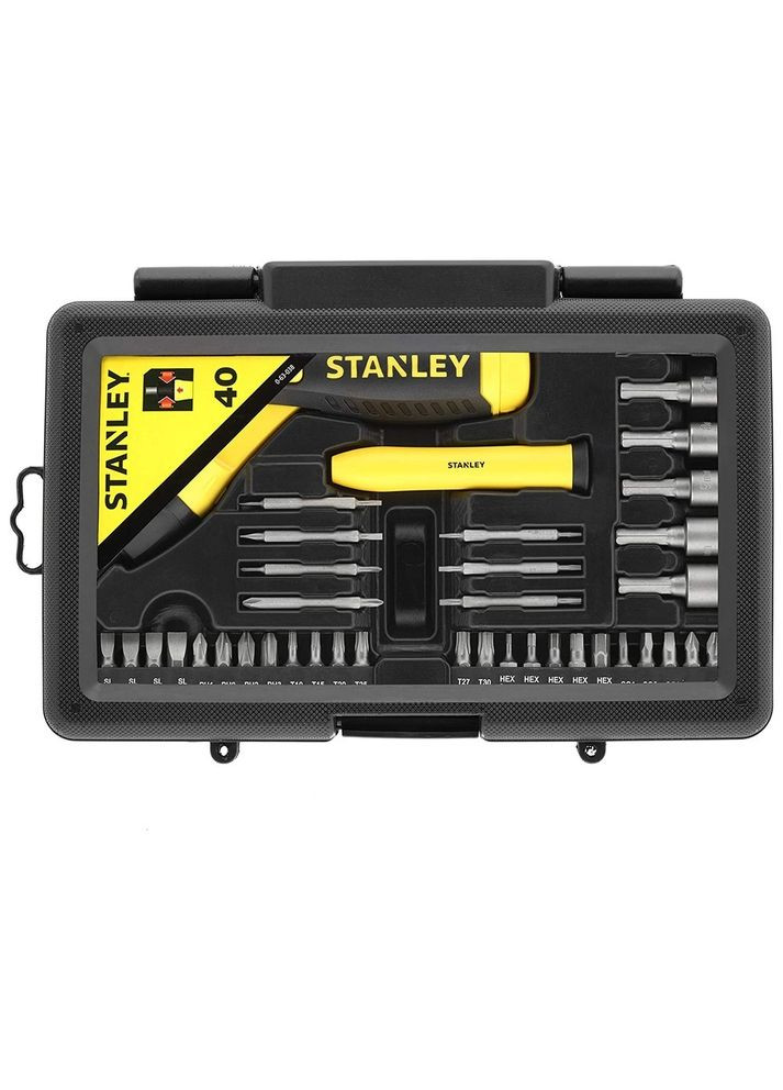 Викрутка-набір Pistol Grip Ratchet 40 шт 0-63-038 Stanley (317304359)